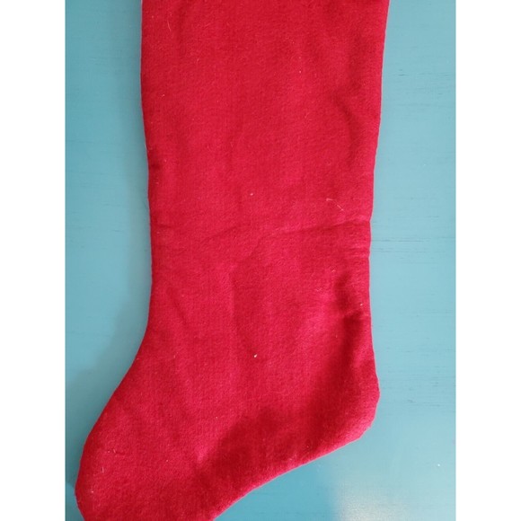 Vintage Christmas Plastic Serving Tray By Ullman Co And Felt Christmas Stocking - Picture 5 of 7